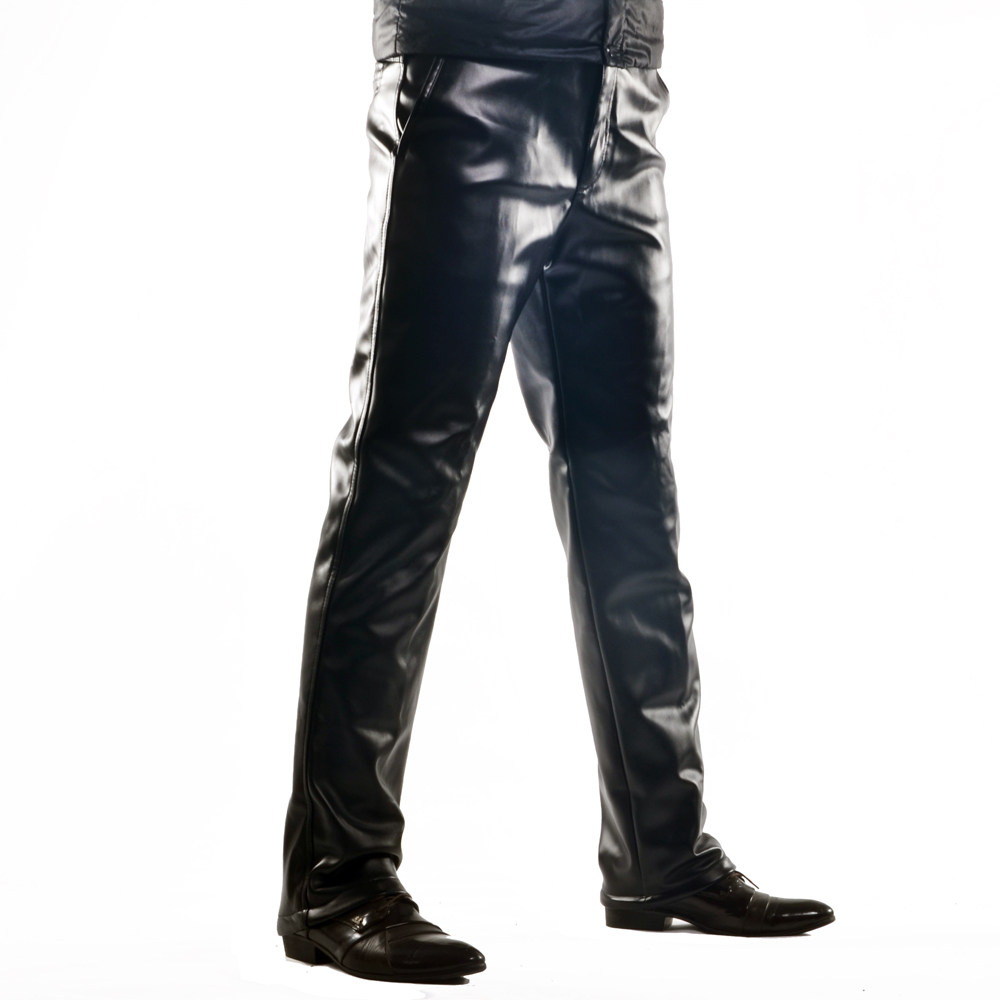 Pantalon cuir homme droit pour hiver - Ref 1482731 Image 4