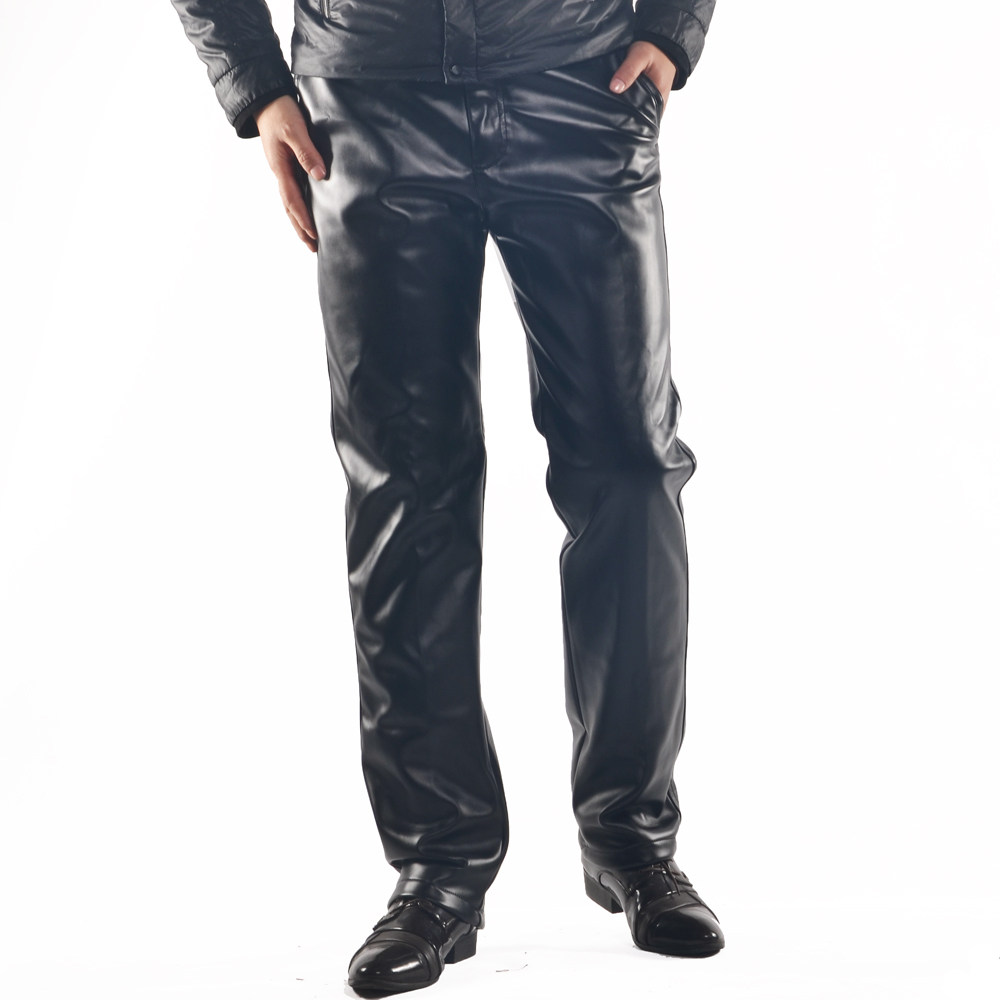 Pantalon cuir homme droit pour hiver - Ref 1482731 Image 5