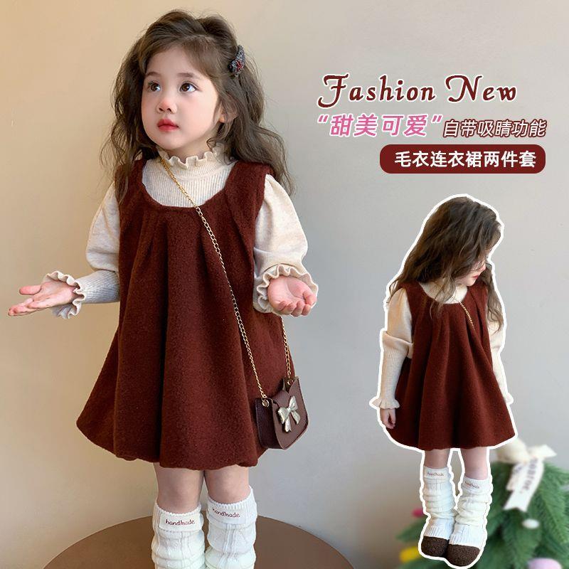 女童连衣裙秋冬季2024新