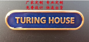 TOP个性条形徽章透明漆纪念章定制铜锌合金铁礼品学校牌队徽bar