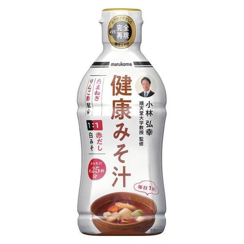 日本进口marukome丸米 液体味噌 小林教授监修健康味噌汤 430g/瓶