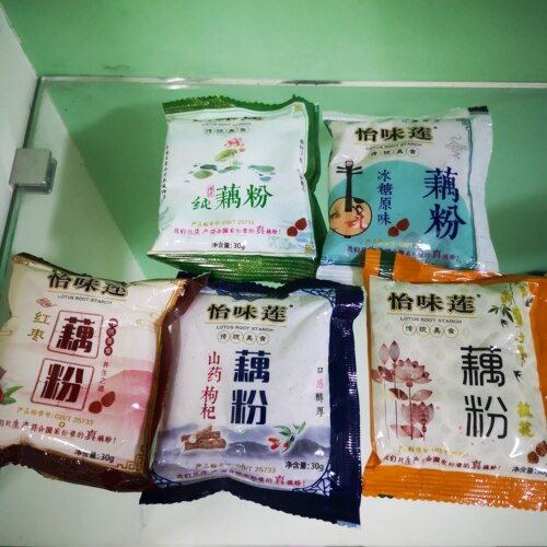 怡味莲江苏扬州特产散装藕粉16小袋厂家直销包邮正品代餐