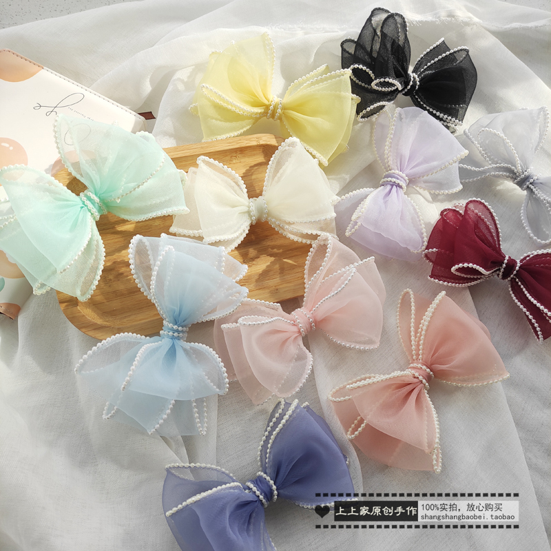 包邮新款韩国进口发夹仙女蝴蝶结