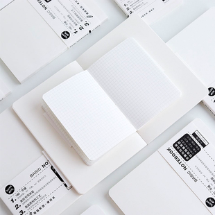 简约A5A6定页替芯 HOBO基础手账本 笔记本裸装本内芯方格空白横线