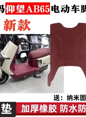 适用爱玛引擎MAX仰望AB65电动车防水脚垫TZ-E32豪华酷版DK脚踏垫