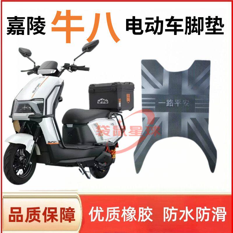 适用于嘉陵牛八电动车脚垫电瓶车防水防滑耐磨丝圈橡胶脚踏垫座套