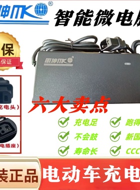 明坤新国标电动车充电器48V20Ah/60V20Ah/72V20Ah/72V30灌胶防水