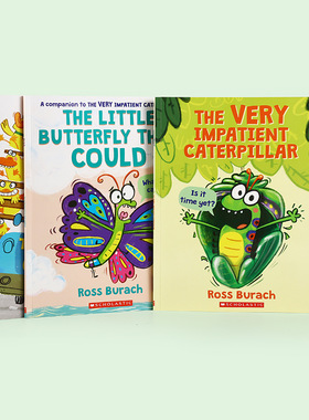 PLUS】小彼恩点读童书Ross Burach幽默绘本 3册 英文毛毛虫点读版