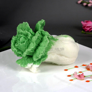 大号白菜百财国膳源正品盐雕冰雕琼脂雕糖艺巧克力豆腐雕盘饰模具