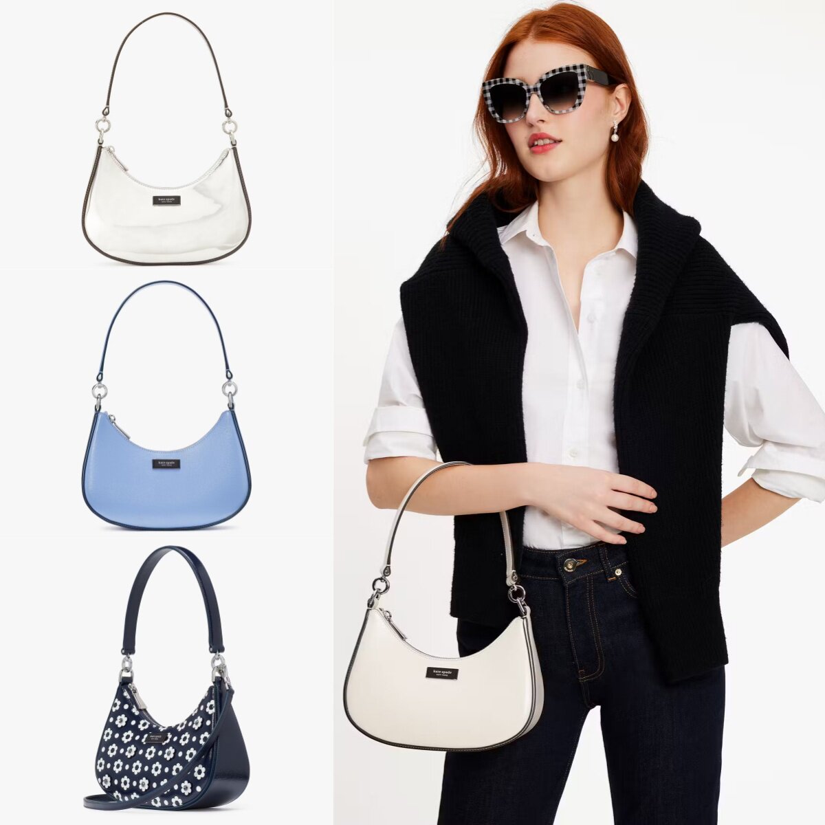 代购46折起Kate Spade美国官网sam icon小号斜挎单肩腋下包