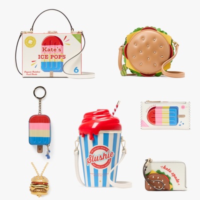 双旦24折起Kate Spade美国官网snack bar汉堡包冰沙杯雪糕盒包