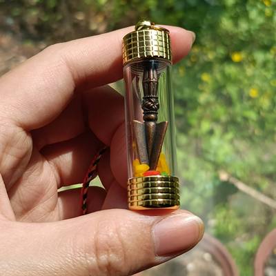 楚布s 多种圣物合集的天铁金刚撅护身嘎乌挂件 一枚