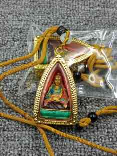 亚青万僧祝福彩绘大乐莲师见解脱擦擦像