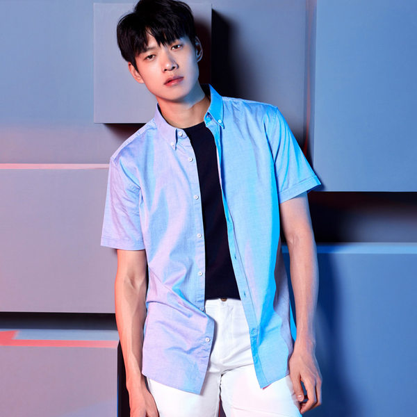 魏大勋代言 七匹狼 纯棉 男式短袖衬衫 聚划算+天猫优惠券折后￥189包邮（￥219-30）多色可选