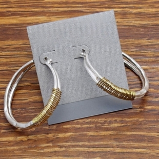 西洋欧美风手工绕丝设计师腔调森女文艺范个性 耳环圈饰品