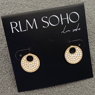 拉睦RLM SOHO优雅赫本气质甜美淑女小香风商务通勤OL风耳钉针饰品