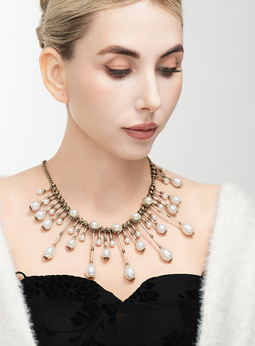 度假摄影宴会派对舞T台走秀场明星款奢侈品大牌风潮人个性项链