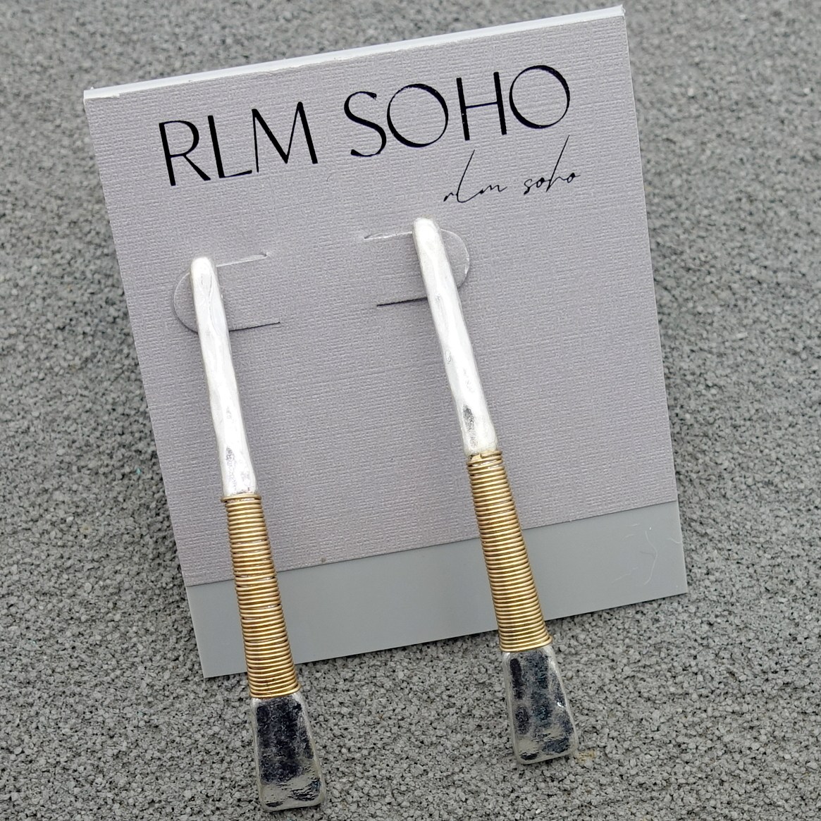 拉睦RLM SOHO老钱风双款手工绕丝设计师腔调森女文艺术气质耳钉针