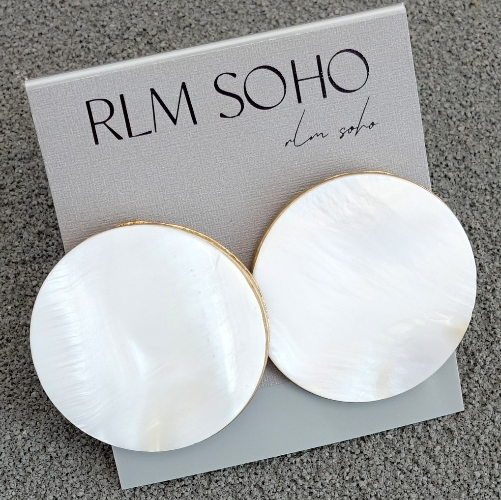 拉睦RLM SOHO欧美风天然珍贝母贝壳森女文艺范耳夹(无耳洞佩戴)