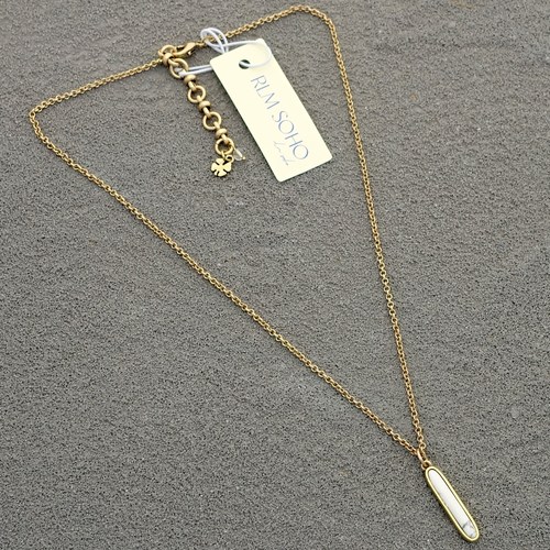 拉睦RLM SOHO白松石双面做工森女文艺范复古VINTAGE简洁百搭项链