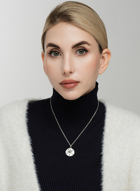 欧美风做旧银色海星森女文艺范复古VINTAGE百搭小项链