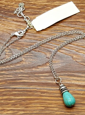 欧美复古波西米亚风天然小项链