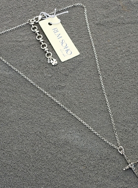 拉睦RLM SOHO镶钻十字架别致小个性森女文艺范复古VINTAGE小项链