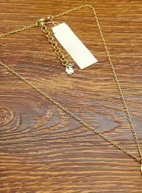 亚光磨花镀金字母X小清新森女文艺范简洁百搭创意复古风小项链