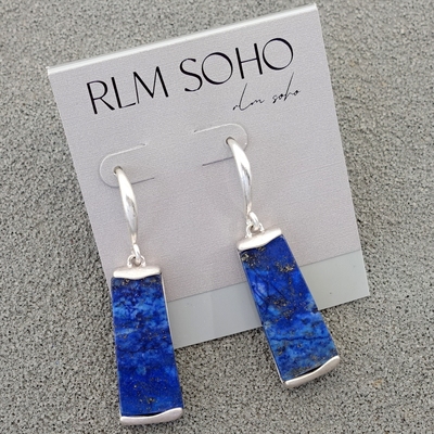 拉睦RLM SOHO青金石设计师腔调森女文艺术气质潮人休闲风耳环饰品