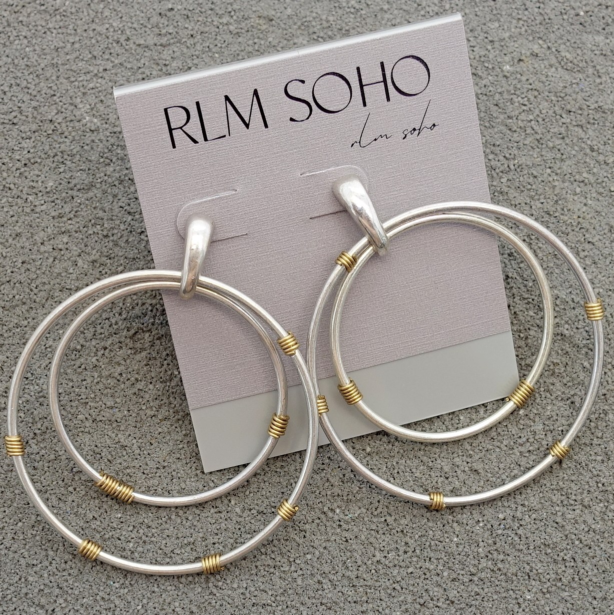 拉睦RLM SOHO手工作绕丝设计师腔调森女文艺气质时尚达人耳钉针环