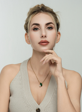 欧美风天然珍珠小清新森女文艺范简洁百搭小项链锁骨链