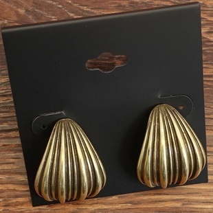 做旧金色几何造型森女文艺嘻哈朋克摇滚范中世纪古典宫廷风耳钉针