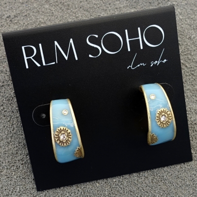 拉睦RLM SOHO珐琅彩釉异域风情森女文艺范度假摄影耳钉针环饰品