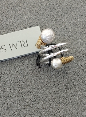 拉睦RLM SOHO手工做绕丝设计师腔调森女文艺嘻哈朋克摇滚范戒指环