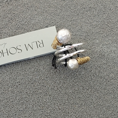 拉睦RLM SOHO手工做绕丝设计师腔调森女文艺嘻哈朋克摇滚范戒指环