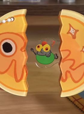 splatoon3周边抽拉挂件喷射战士喷喷3斯普拉遁亚克力书包挂饰自制