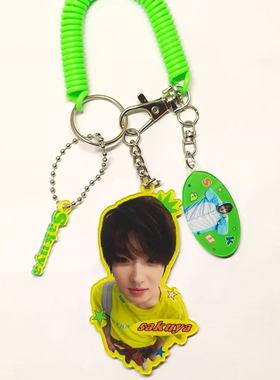 nctwish周边sakuya自制亚克力钥匙挂件高颜值粉丝应援背包钥匙扣