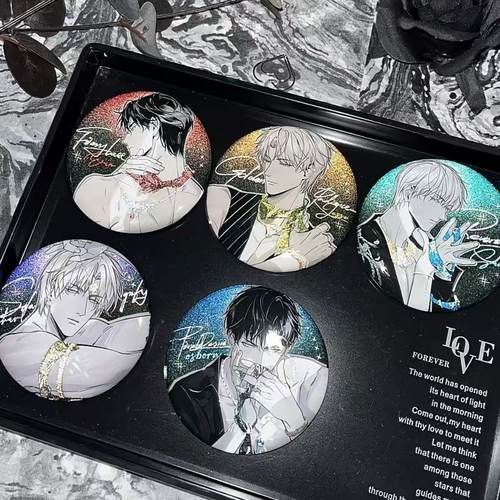 新款光与夜之恋巴黎系列吧唧高颜