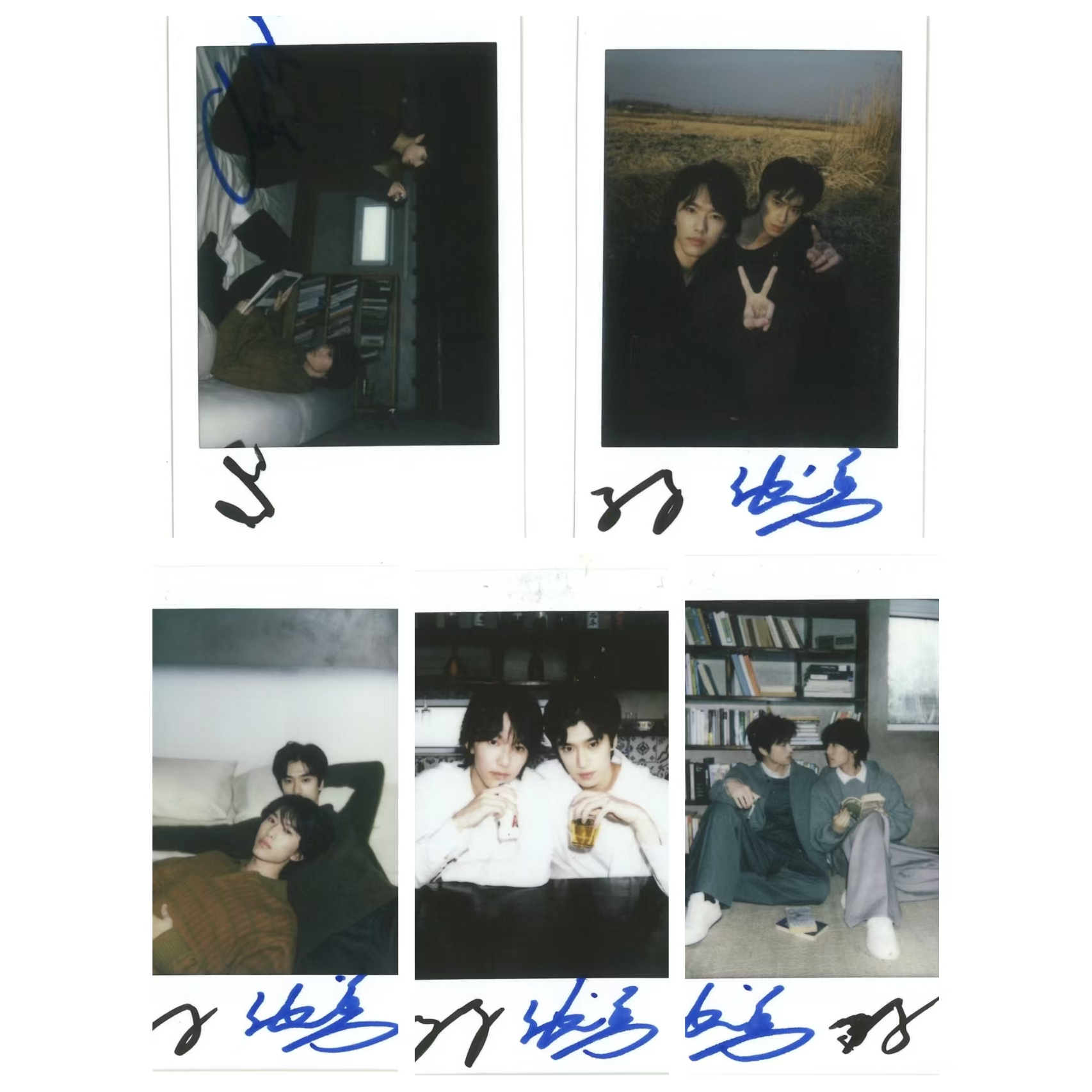 新款张康乐马柏全周边自印少年古早风签名拍立得高颜值收藏卡片