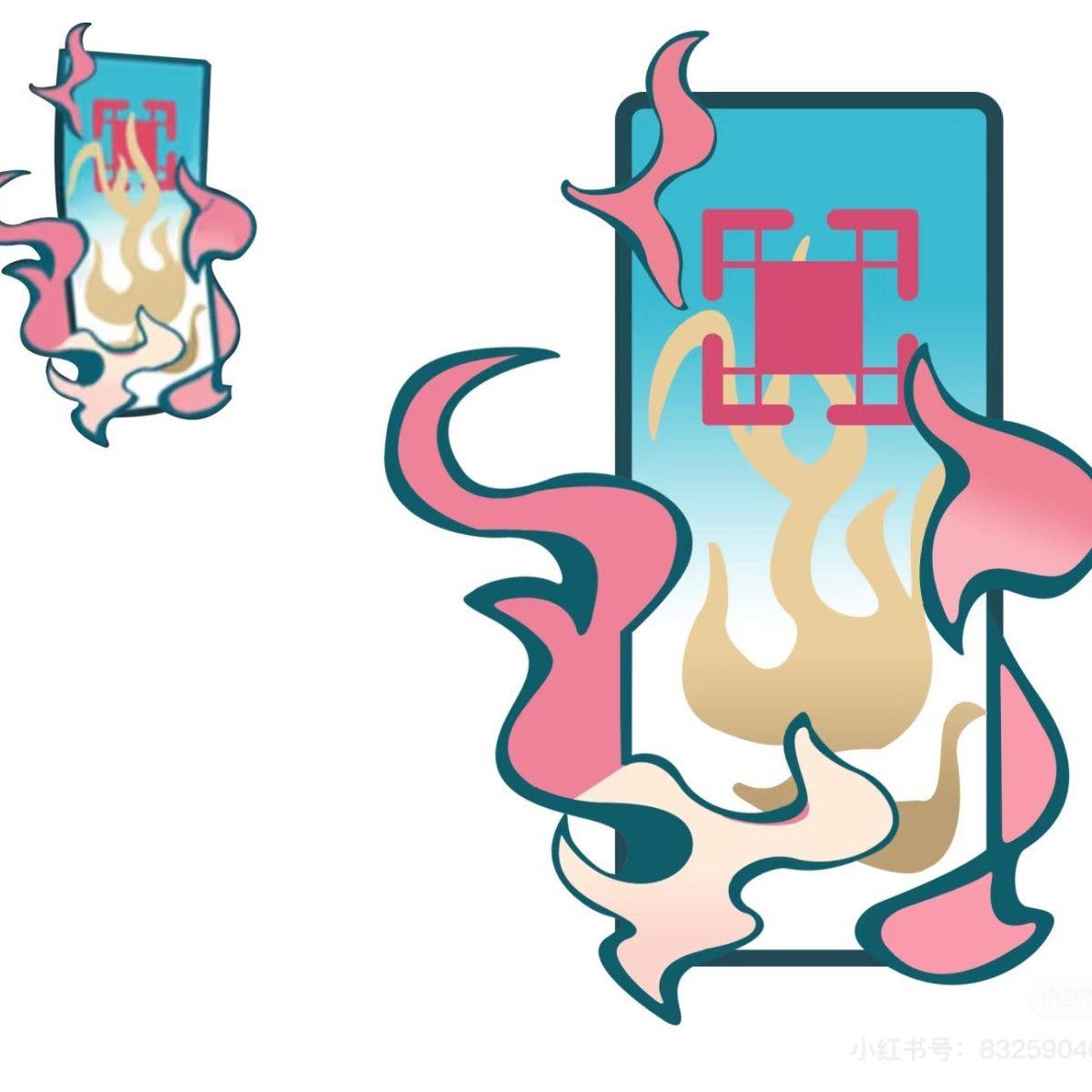 新款自制创意火起来封口贴出卡打包不干胶装饰贴纸