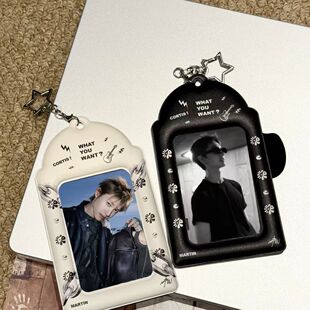 新款Martin马丁高颜值PVC卡套收纳小卡展示挂件送友PVC自制卡套包