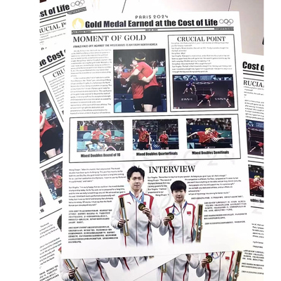 新款莎头海报孙颖莎王楚钦明信片