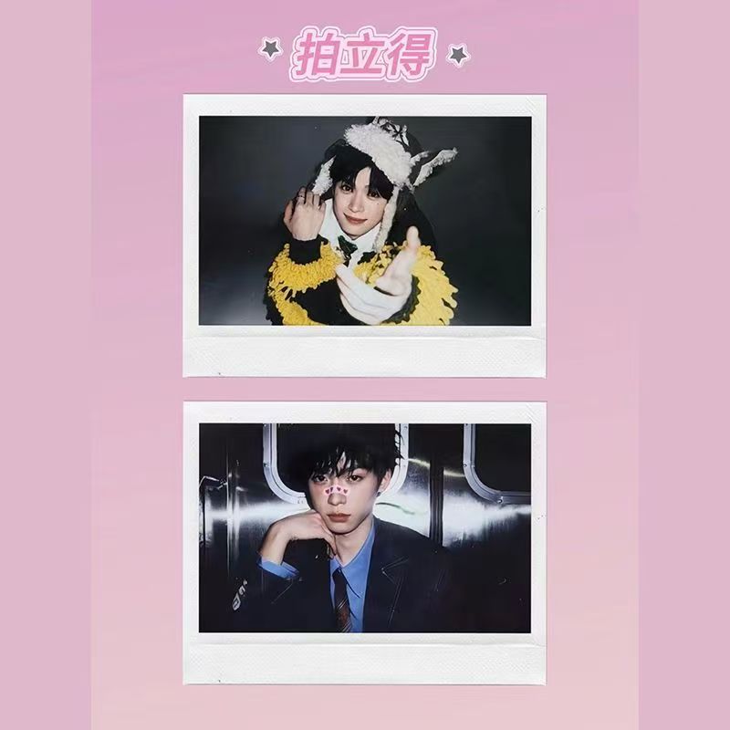 新款梓渝周边拍立得三寸直角小卡自制高颜值精美纪念礼物收藏卡片