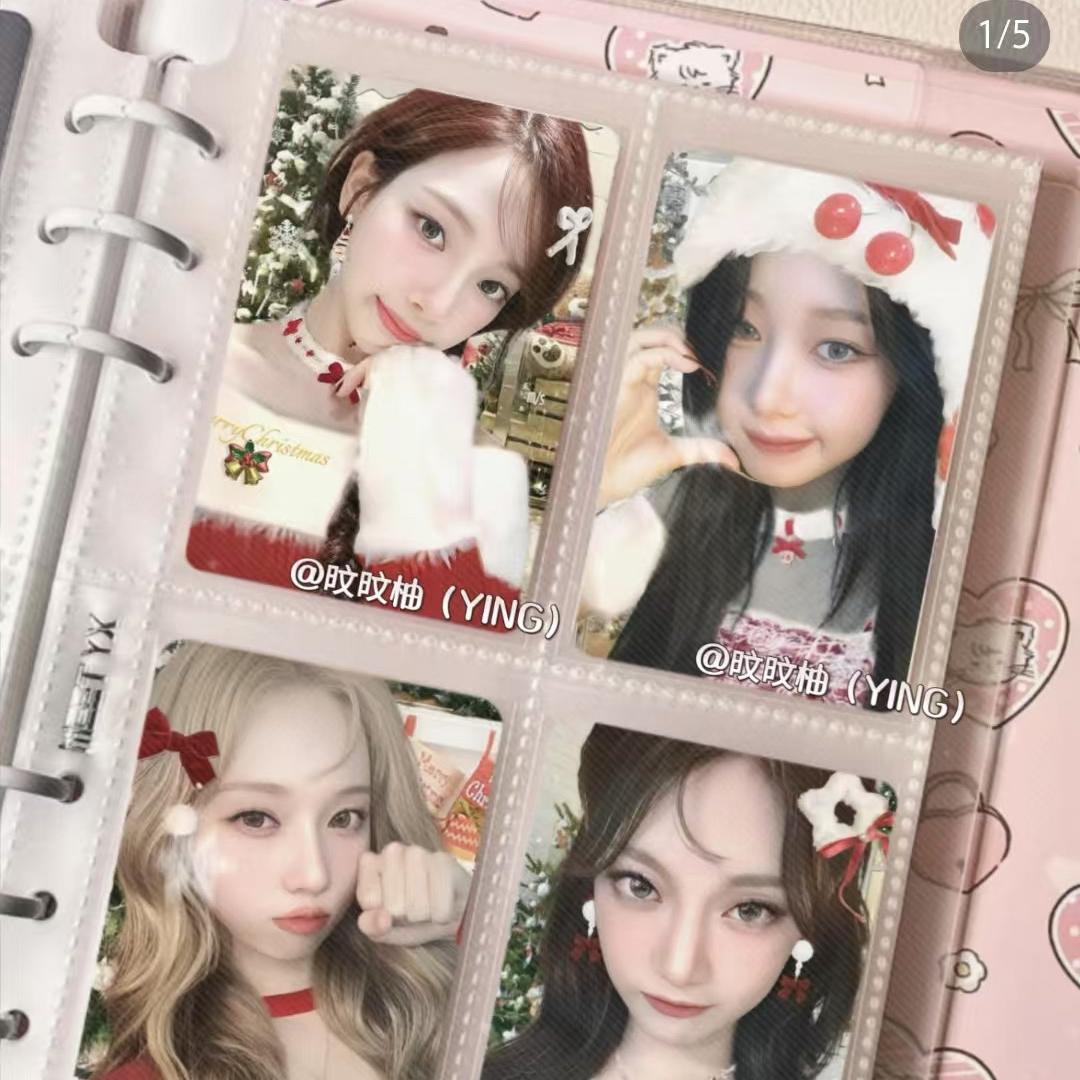 韩星女团aespa高颜值柳智敏吉赛尔金玟庭宁艺卓自制圣诞特典小卡
