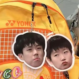 孙颖莎王楚钦应援亚克力挂件创意ins风莎头挂饰包包钥匙扣吊饰品