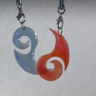 哪吒2周边二次元动漫藕饼cp魔丸灵珠亚克力挂件混元珠钥匙扣自制