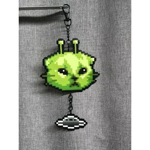 新款创意亚克力挂件自制外星猫可爱风送朋友礼物背包装饰猫猫挂件