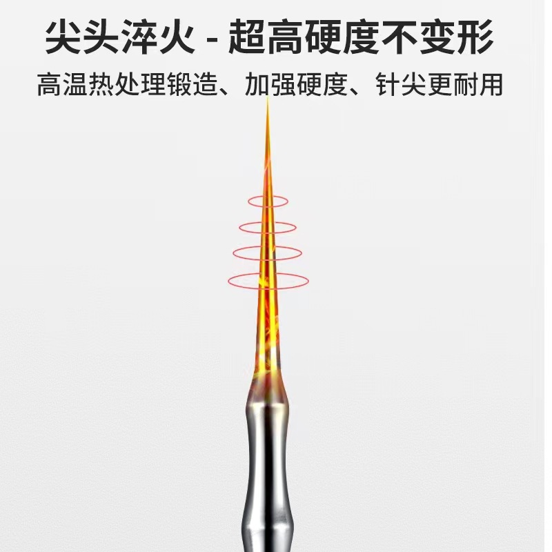 粉刺针双头圈闭口挤痘痘套装工具去黑头压棒超尖细胞夹祛暗疮神器