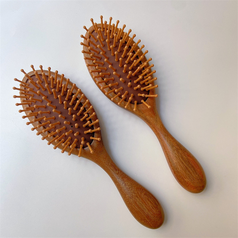 金丝檀木大号气囊梳顺发木梳蓬松造型梳子头皮经络按摩梳气垫梳