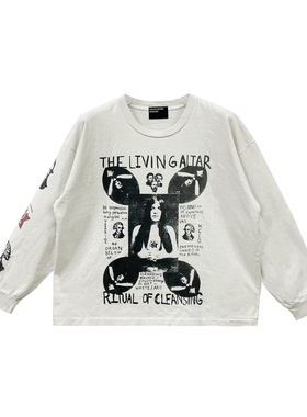 【现货】Enfants Riches Déprimés ERD白色圣坛玛雅印花长袖T恤